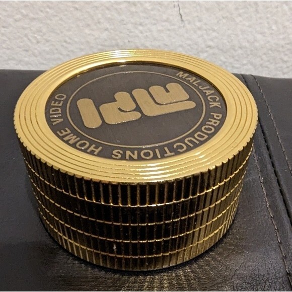 Angelus metal clock vintage 1980s Maljack Productions Home Video Motion Company - Picture 11 of 11